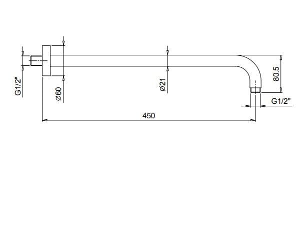 Насадка для душа с дождевой насадкой ABOUTWATER AF/21 ARCH-00108992 - Вид №5