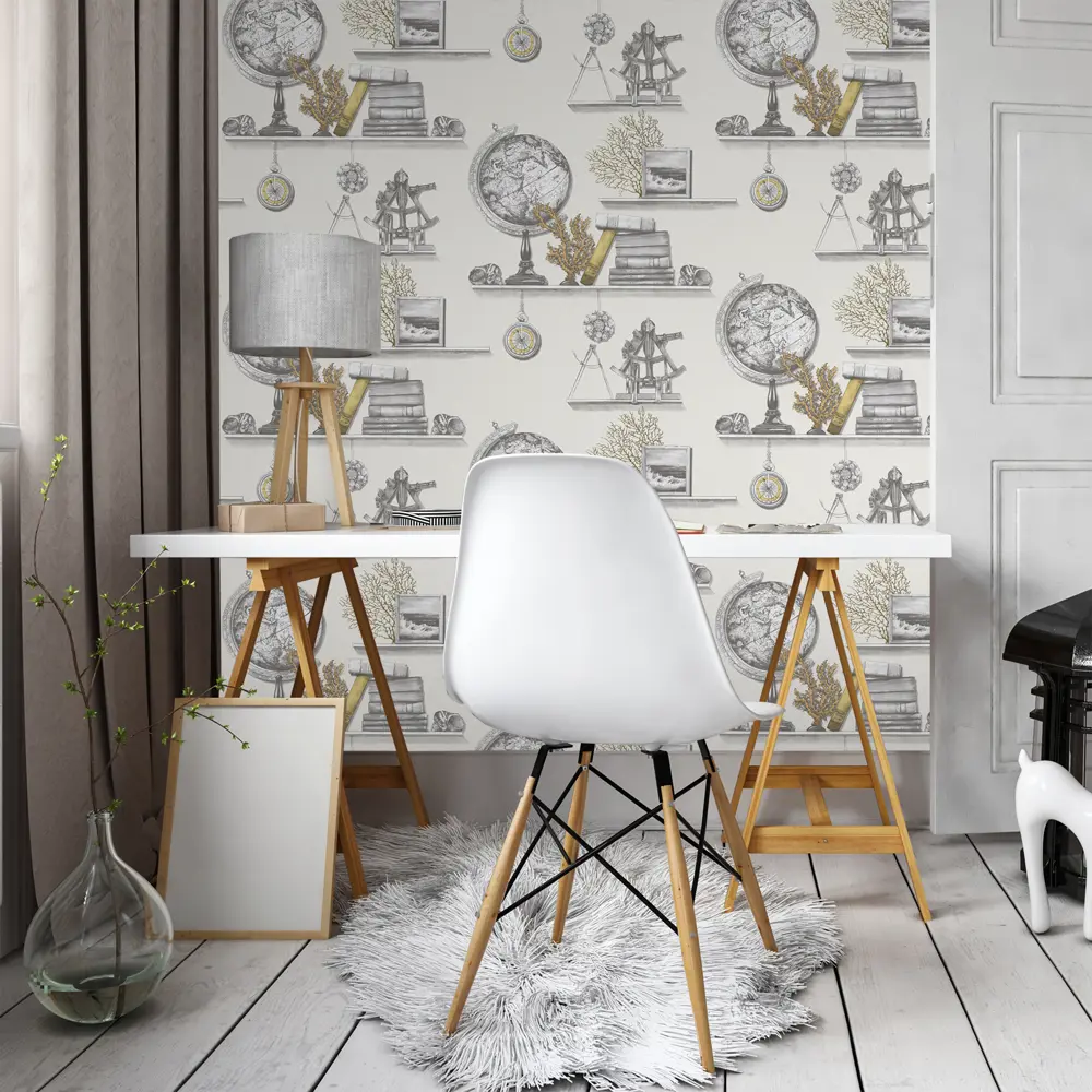 Обои флизелиновые Euro Décor «Sea» 1145-01, 1.06x10 м, цвет серый 82024408 STLM-2108209 EURO DECOR - Вид №2
