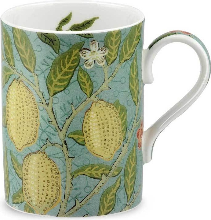 10570963 Royal Worcester Кружка Royal Worcester "Моррис и Ко.Фрукты" 350мл (синяя) Фарфор костяной 