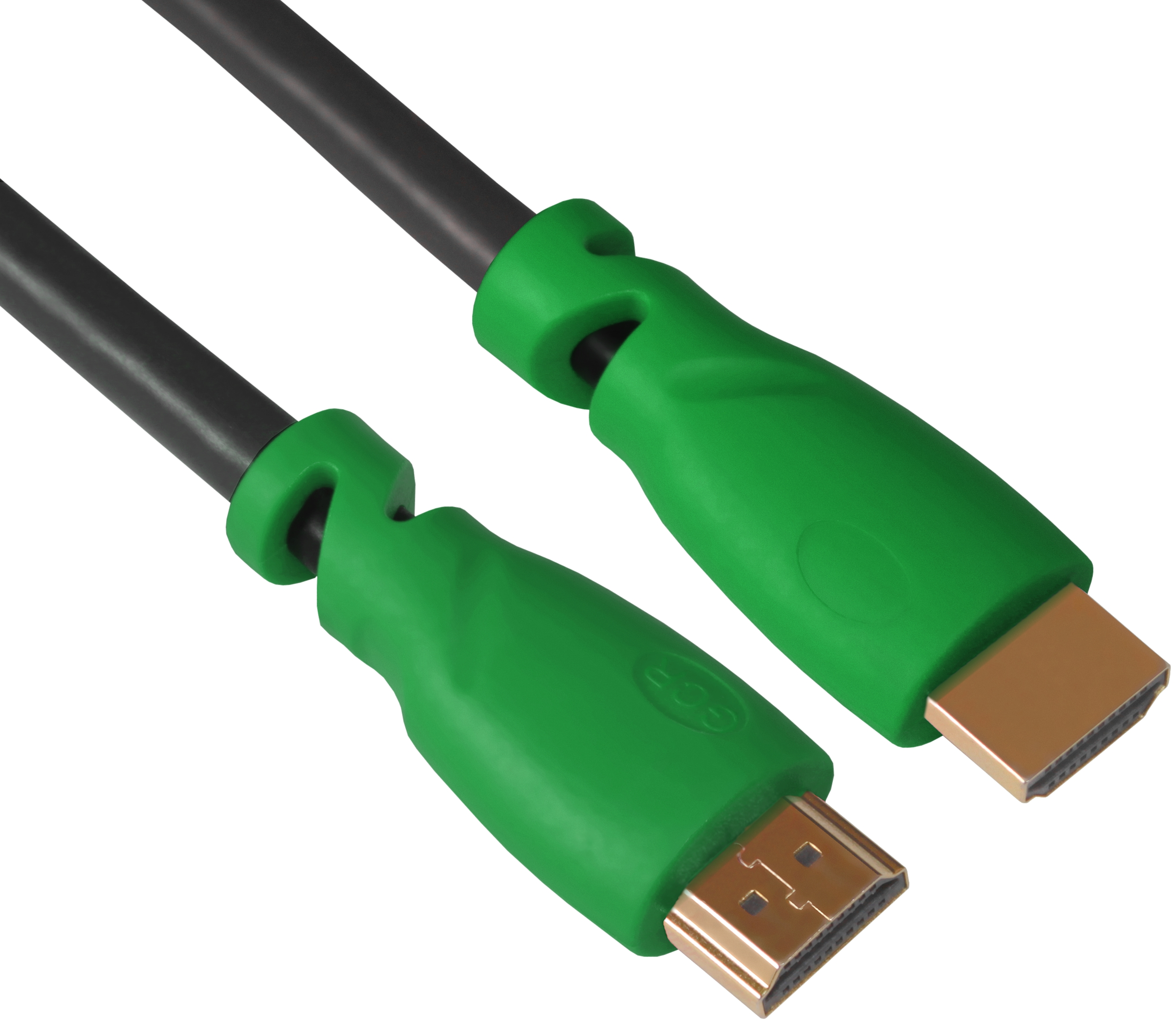 GCR-HM320-5.0m кабель 5.0m hdmi версия 1.4, черный, зеленые коннекторы, od7.3mm, 30/30 awg, позолоченные контакты, ethernet 10.2 гбит/с, 3d, 4k , экран Greenconnect Santreyd  - Вид №5