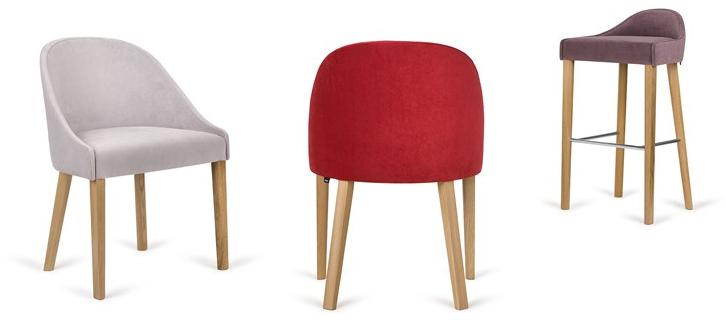 Paged Стул из мягкой ткани Lubi Lubi b-5005 - Вид №3