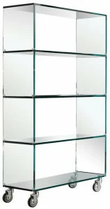 Tonelli Design Книжный шкаф стеклянный на колесиках