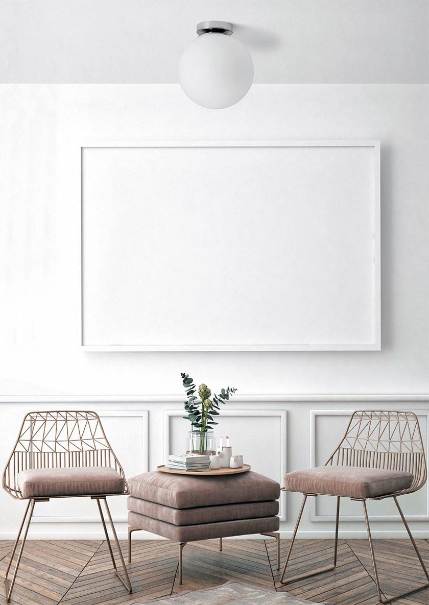 Miloox Потолочный светильник из опалового стекла Jugen cromo 1744.74 - 1744.75 - 1744.76 - Вид №5