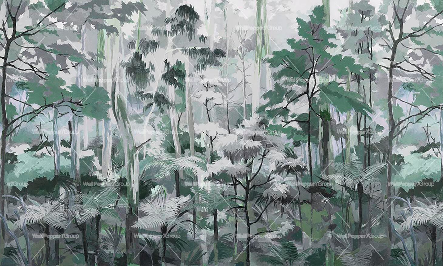 Тропические обои ПВХ бесплатно, экологически чистые, моющиеся WallPepper NATIVE FOREST ARCH-00001072 - Вид №3