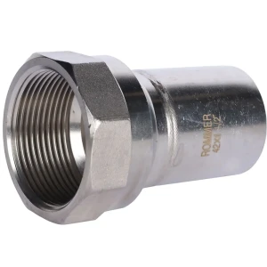 Муфта переходная Rommer 1 1/2"x42 мм НПр-ВР нержавеющая сталь