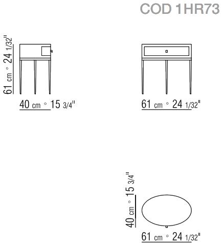 Flexform Тумбочка овальная Romy sun-id-1365748 - Вид №1