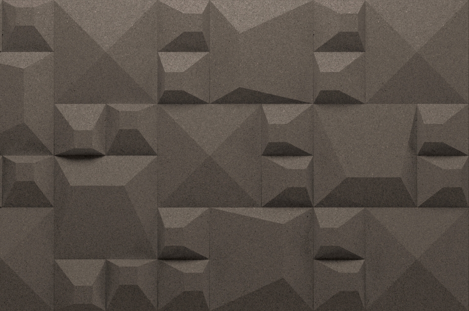 313 311 042 Пробковая 3D-плитка для стен Porto Smoke GRANORTE 3DForms