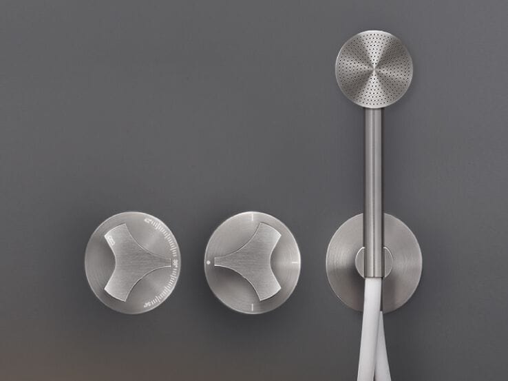 Нержавеющая сталь термостатический встраиваемый смеситель для ванны / душа с переключателем CEADESIGN ZIQQ ARCH-00138573 - Вид №1