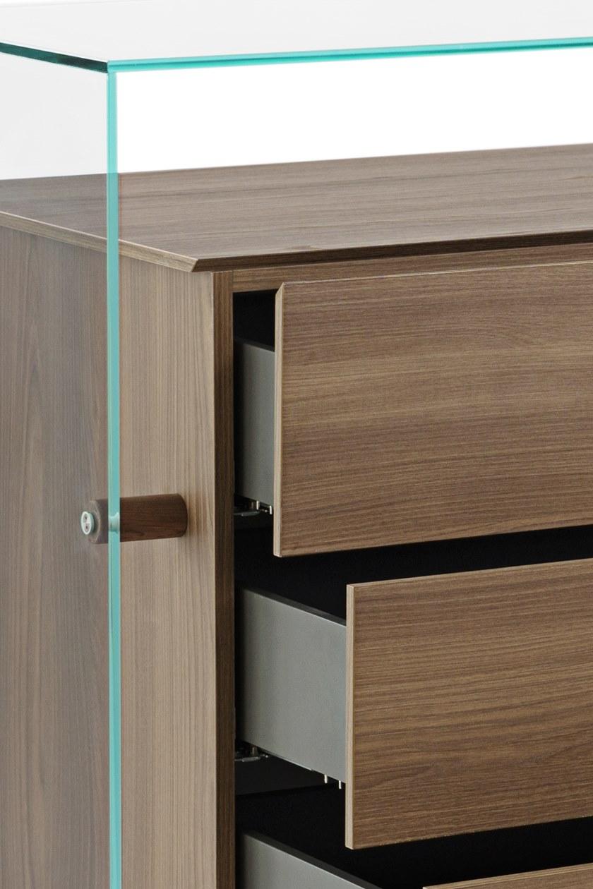 Maiullari Комод из особо прозрачного стекла и меламина Encore sun-id-1459686 - Вид №5