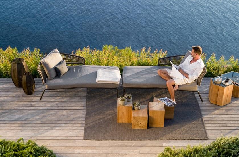 TRIBÙ Журнальный столик из тикового дерева Accessories sun-id-1482170 - Вид №4