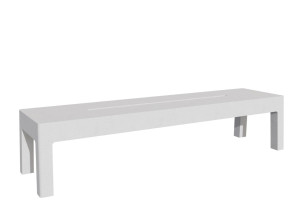 Бетонная скамья без спинки