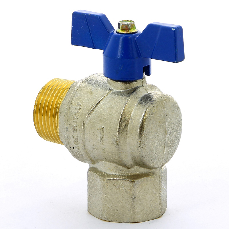 Кран шаровой НВ угловой EVOLUTION бабочка F.I.V. 1" FIV 6771R106 - Вид №1