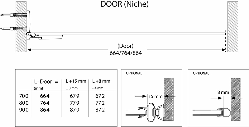 685685 Несъемная душевая перегородка IFO Stella, Душевая перегородка IFO Stella 800 - Вид №6