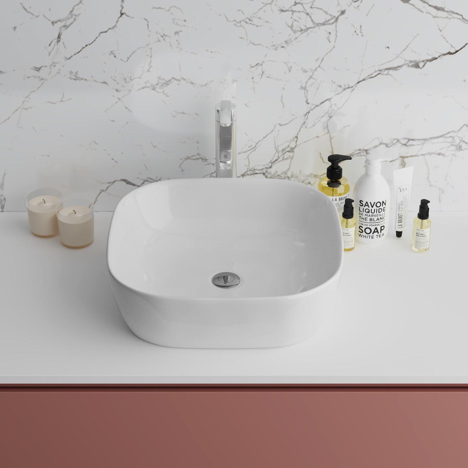 GR-3019 Накладная раковина на столешницу  прямоугольная Grossman 