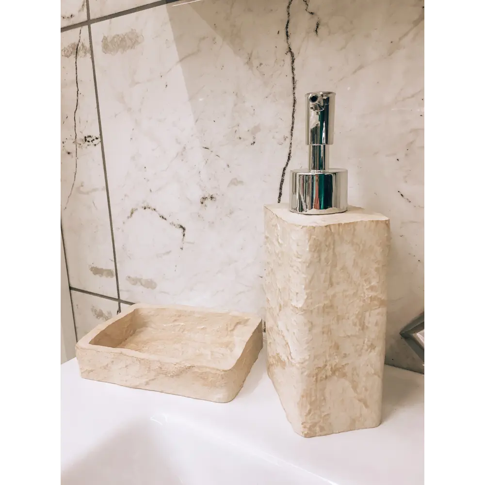 Дозатор для жидкого мыла Swensa Playa полирезина цвет бежевый STLM-2006702 - Вид №3