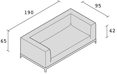 Alias 2-местный тканевый диван Aluzen soft P32 - Вид №2