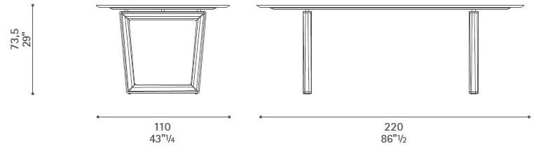 Poltrona Frau Прямоугольный стол из массива дерева La collezione - tavoli e sedie sun-id-1487414 - Вид №10