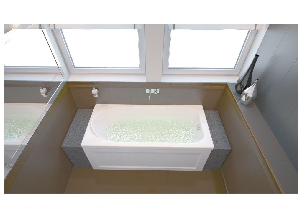 Акриловая ванна Aquanet West 140x70 (+ шторка Aquanet Alfa 4 NF6222-pivot) 0020405200196049 - Вид №6