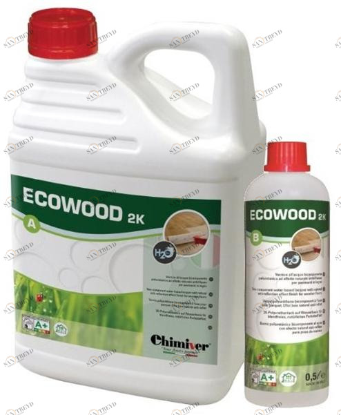 Chimiver Panseri Двухкомпонентный полиуретановый лак на водной основе для паркета Applicare la finitura sun-id-1384929