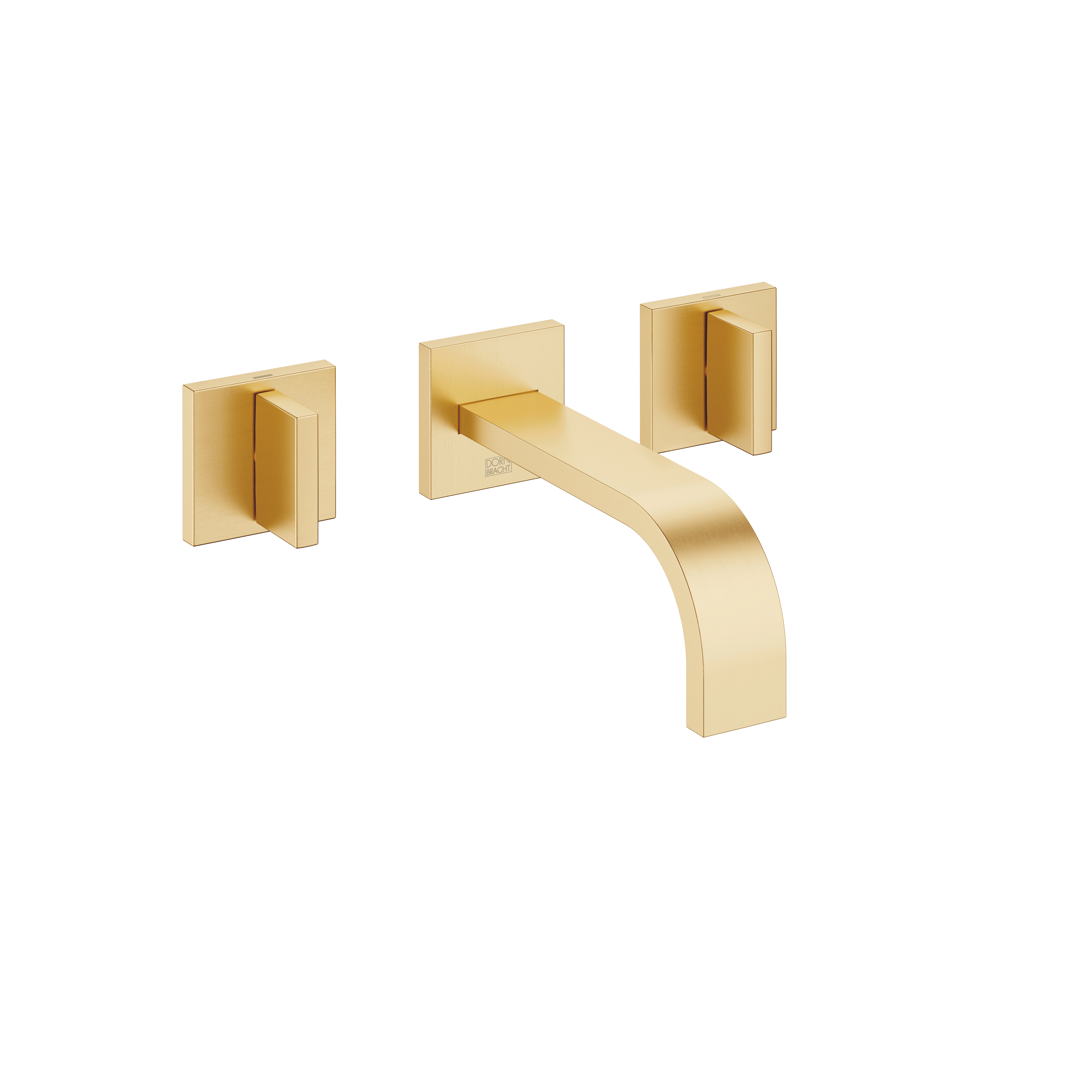 MEM Смеситель для раковины, настенный, без донного клапана - Brushed Durabrass (Золото 23 карата) DornBracht 36707782-28