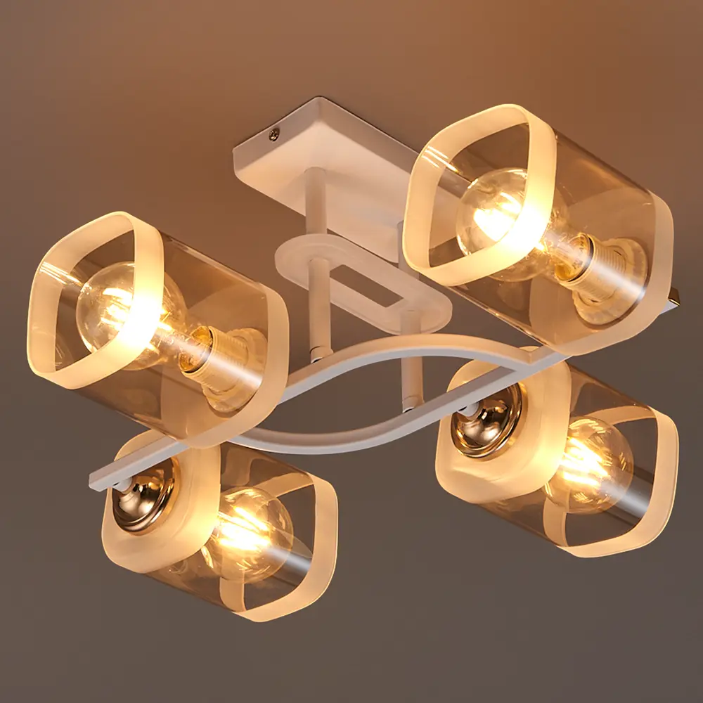 Потолочная люстра Jlight Kira 3137/4C E27 60 Вт, цвет белый/золото 83279072 STLM-2113891  - Вид №2