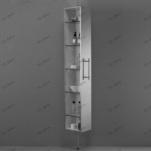 Пенал поворотный с зеркалом AS LU05CR Gaia LUCIE ASLU05CR