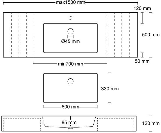 Подвесная раковина настенная овальная URBI et ORBI  белая sun-id-1469149 - Вид №6