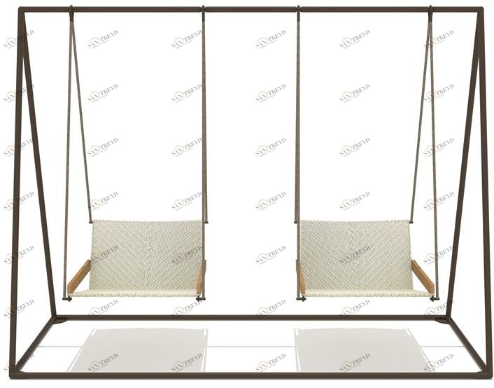 Ethimo 2-х местное кресло-качалка из тикового дерева Allaperto sun-id-1376125