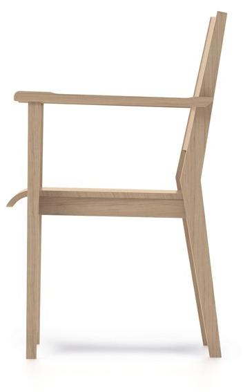 PIAVAL Штабелируемый стул из бука с подлокотниками Swing | health & care 32-15/4 - Вид №4