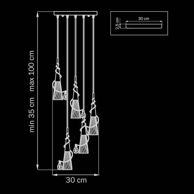 Люстра дизайнерская Almost золото прозрачная 711053 LIGHTSTAR КАСКАД 056282 Золото - Вид №1