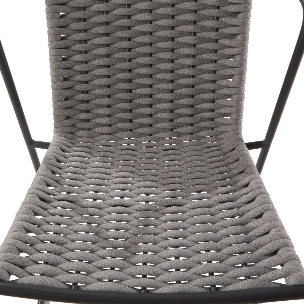 Стул Naterial Livia 63.5x80.5x58 см алюминий/текстиль цвет темно-серый 83984530 STLM-2009281  - Вид №6