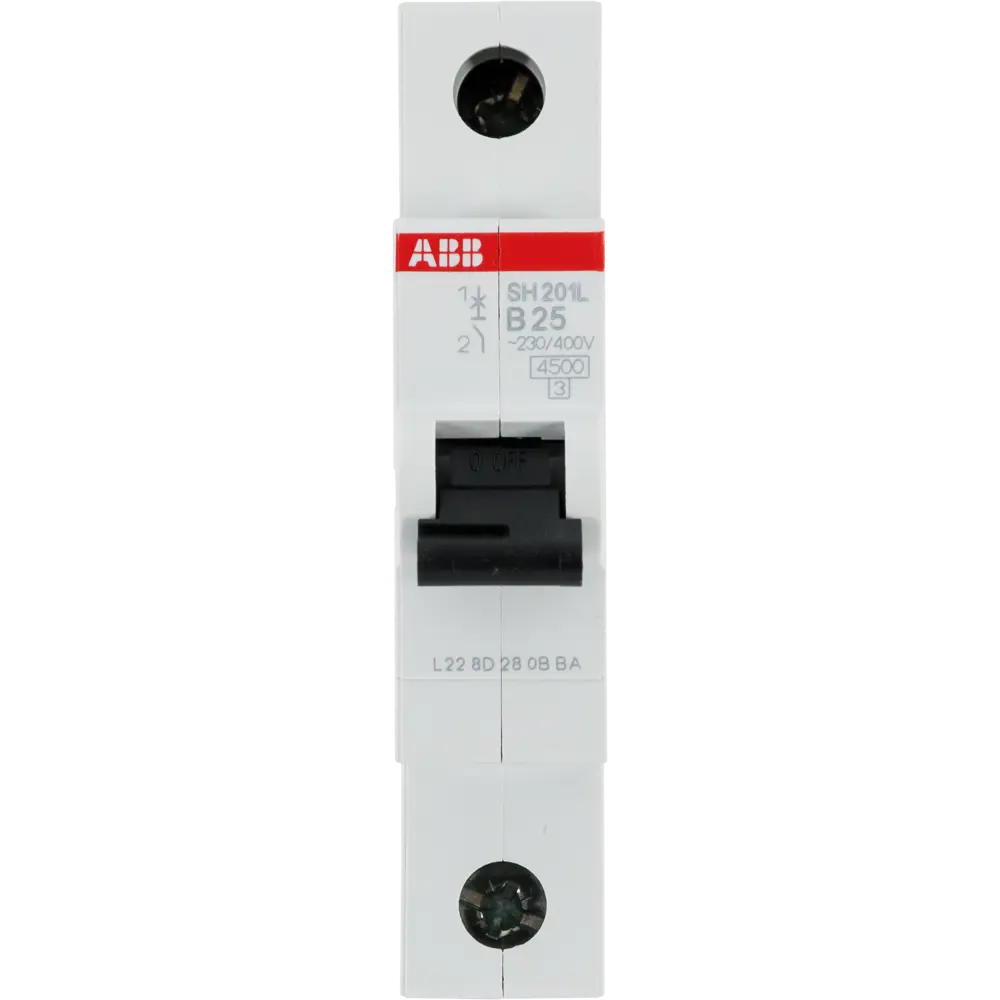 Автоматический выключатель ABB SH201L 1P B25 А 4.5 кА 2CDS241001R0254 82577249 STLM-2094600  - Вид №1