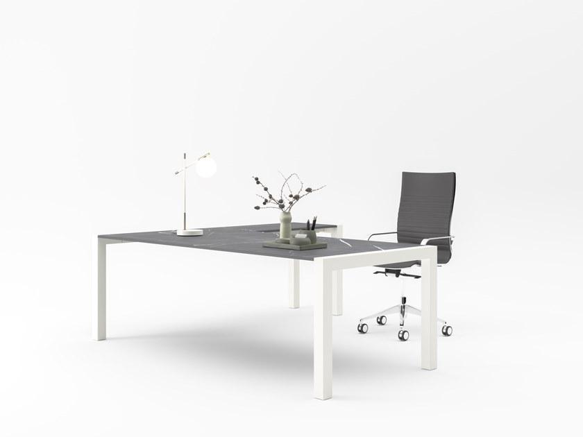 PROF Лакированный письменный стол для руководителей Extralight sun-id-1428220 - Вид №7