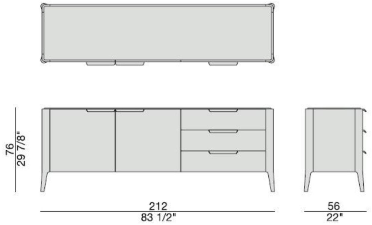 Porada Буфет из орехового дерева Iron sun-id-1505149 - Вид №3