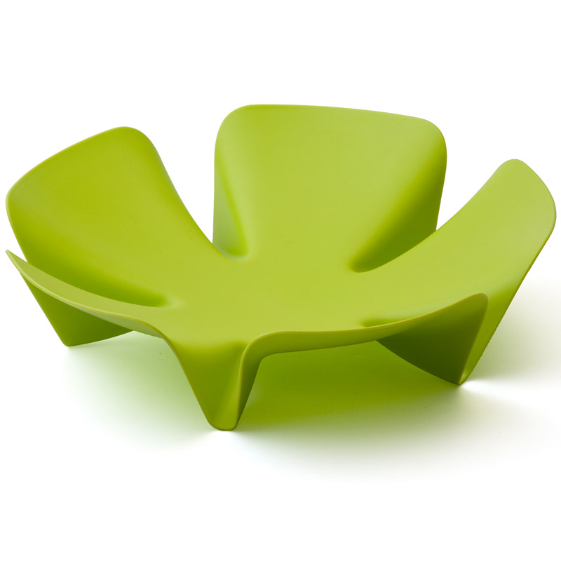 QL10041-GN Ваза для фруктов flower зеленая Qualy  - Вид №1