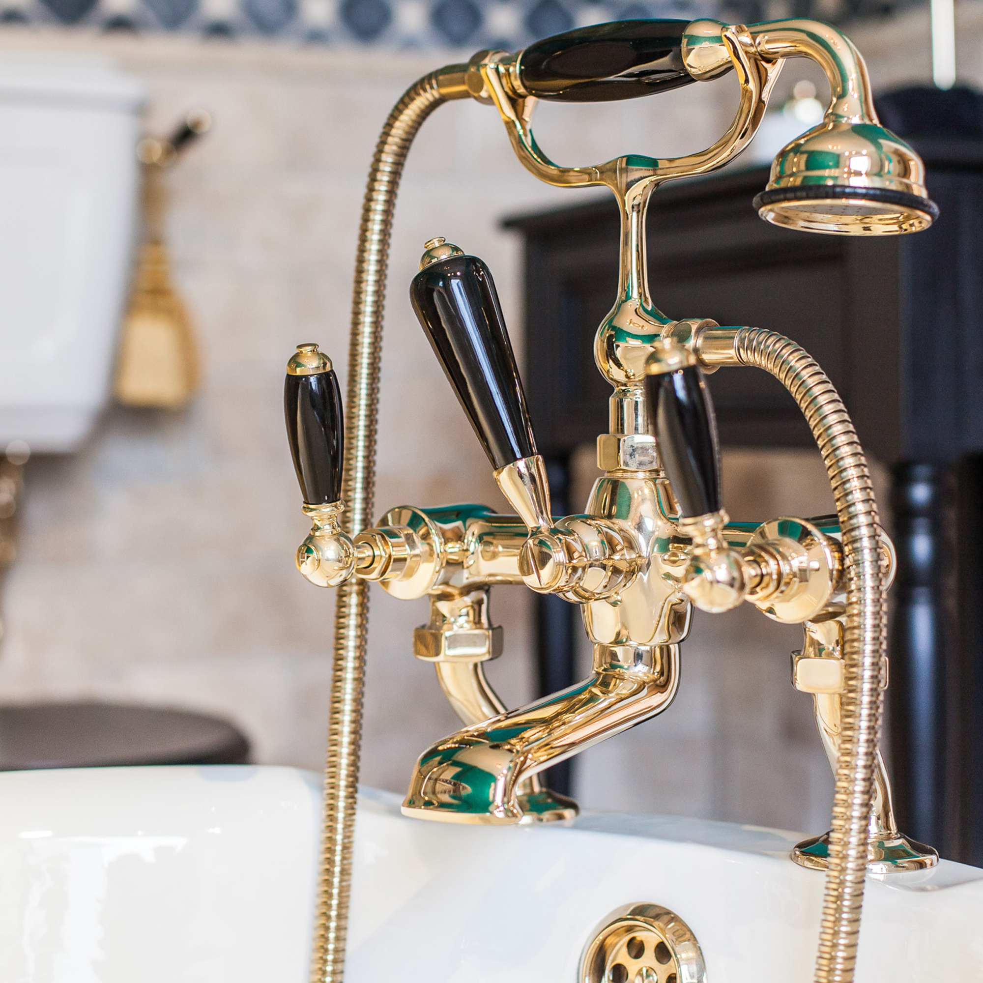 Traditional bathrooms BRIGHTON ¾ “смеситель для ванны и душа Tb330.514bl.bn  - Вид №2