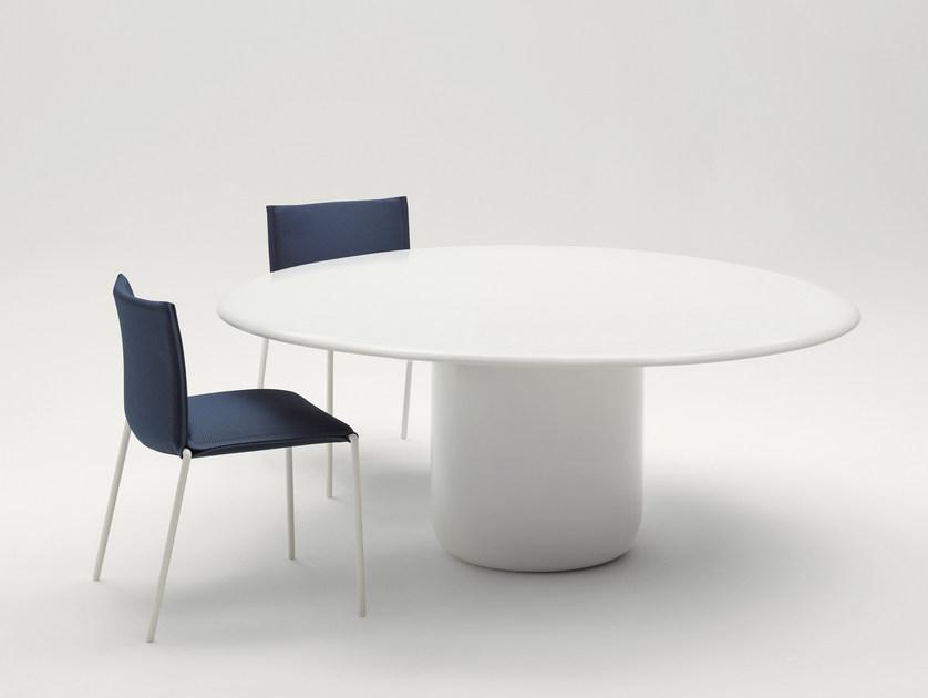 Paola Lenti Круглый обеденный стол из стали  B102a  - Вид №1