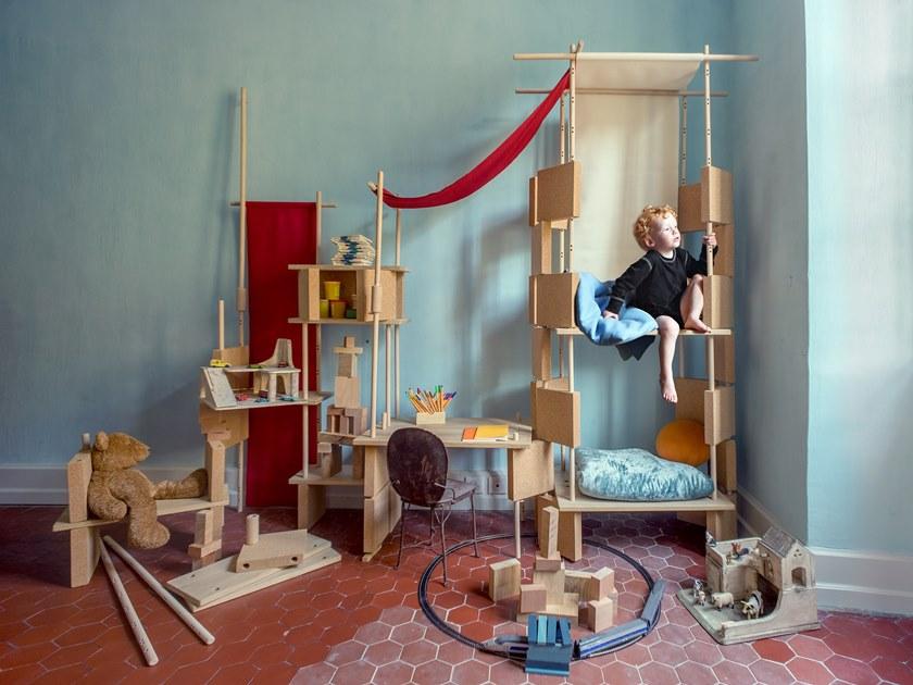 smarin Модульная модульная открытая полка из дерева sun-id-1442905 - Вид №6