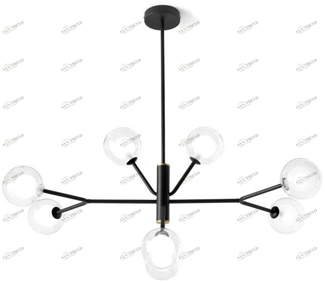 Miloox Подвесной светильник из боросиликатного стекла и металла Cosmo 1744.164