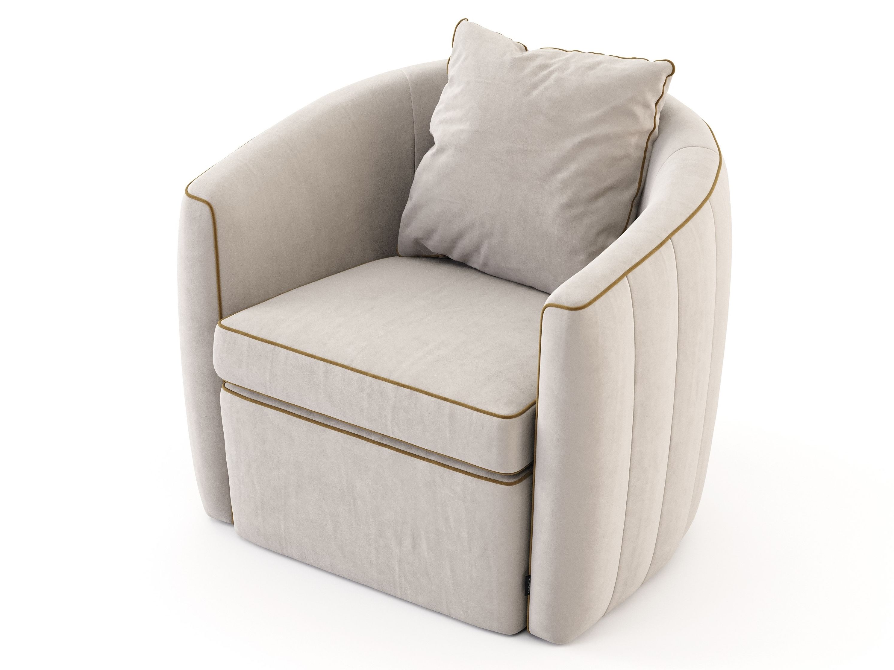 Бархатное кресло с подлокотниками Stylish Club Fortune ARCH-00031938 - Вид №2