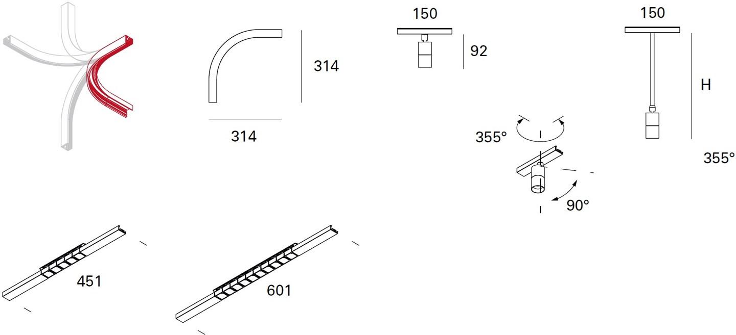 Lucifero's Алюминиевый линейный светодиодный осветительный профиль File flex sun-id-1350513 - Вид №4