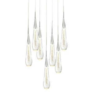 Светильник подвесной 120х28 см серебряный Delight Collection P98036-7 DELIGHT COLLECTION ДИЗАЙНЕРСКИЕ 00-3882312 Прозрачный;серебро