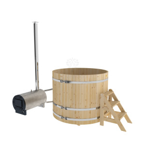 1600 Фурако из кедра D=1.5 с наружной печкой. Высота 1,2м. Исполнение "Стандарт". Alyarus