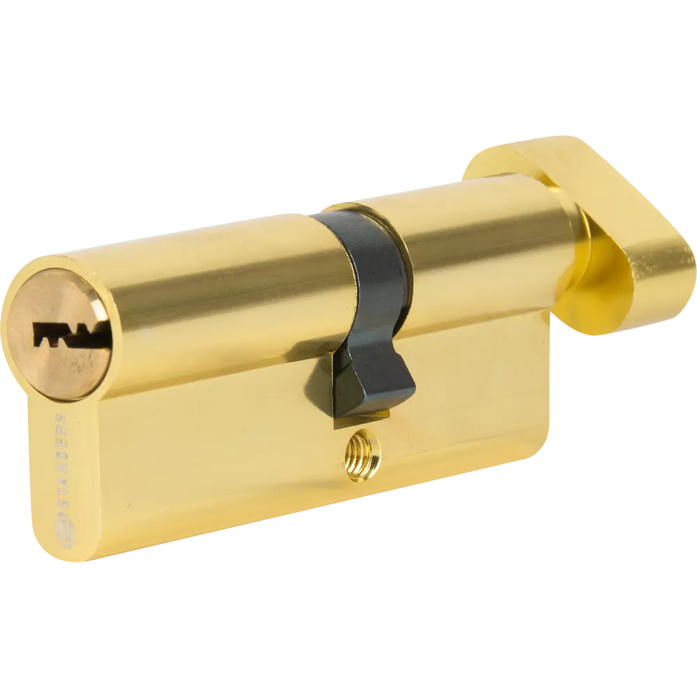 Цилиндр дверной STANDERS TTAL1-3545NBGD с вертушкой, золотистый 82625312 STLM-0032187
