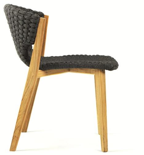 Ethimo Садовый стул из синтетической ткани Knit Knitse01 - Вид №2