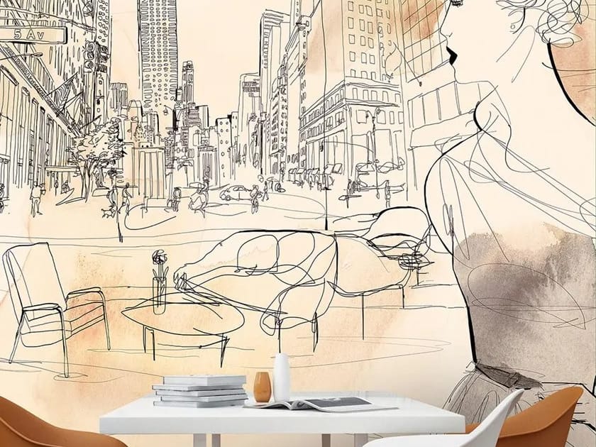 Carta da parati multicolor, PVC free, eco-friendly, lavabile WallPepper нюансы ARCH-00124372