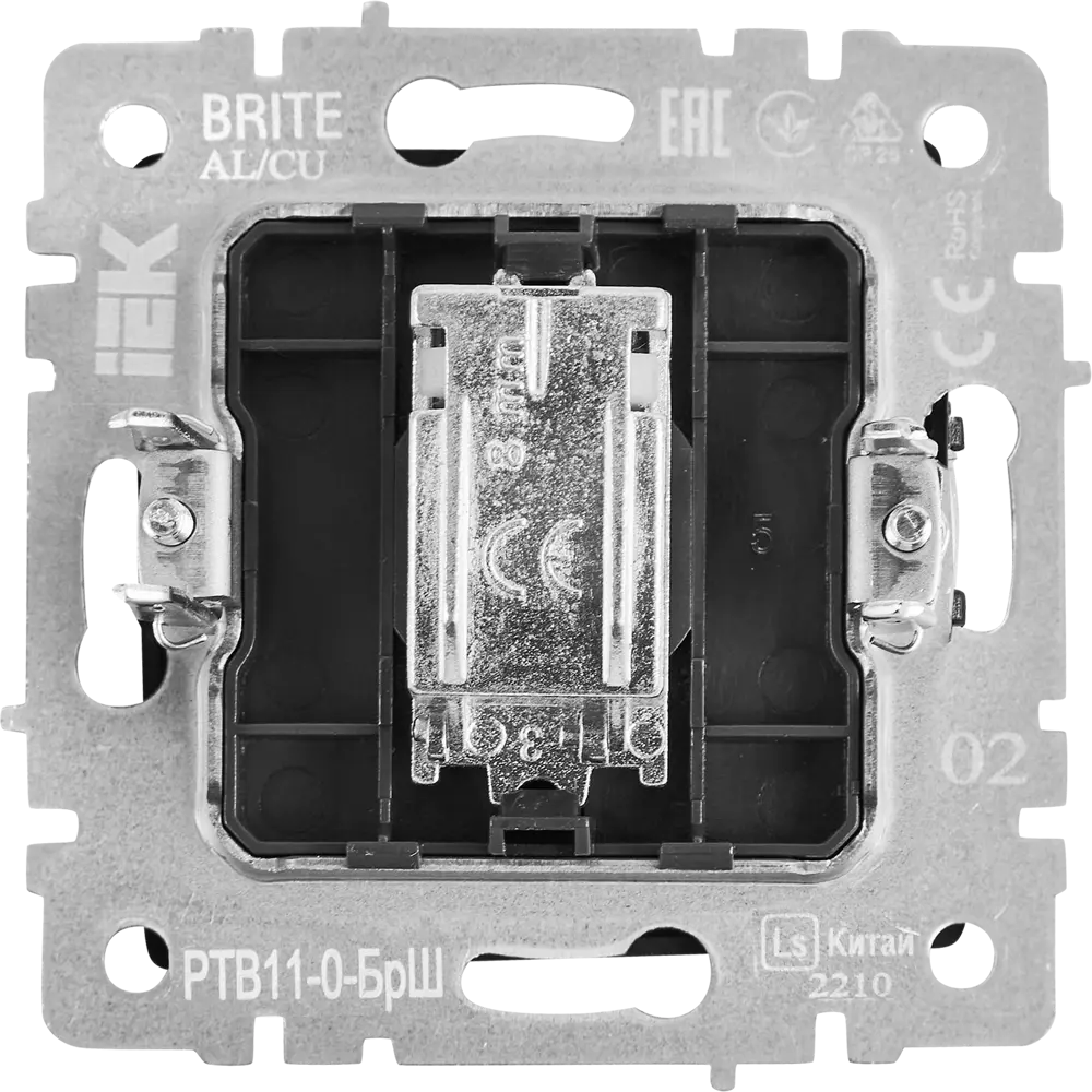 Розетка TV IEK Brite для скрытого монтажа цвет шампань 87761644 STLM-1105816 - Вид №3