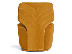 Бархатное вращающееся кресло