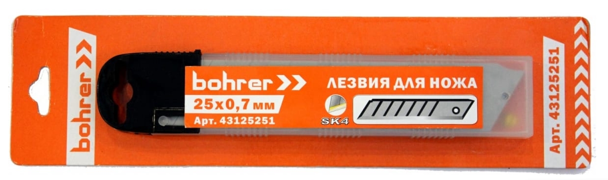 Лезвия сегментированное Bohrer 43125251 9084602 STDN-0121722