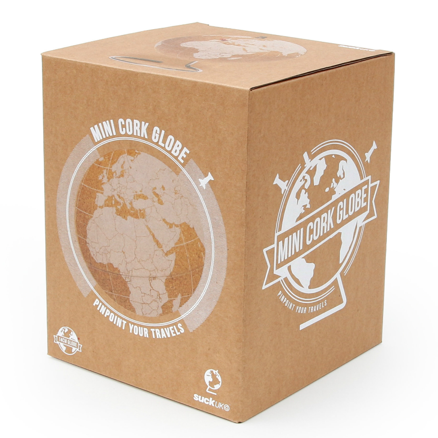 Глобус Cork Globe, белый, Ø14 см SUCK UK SKCORKGLOBE6 - Вид №10